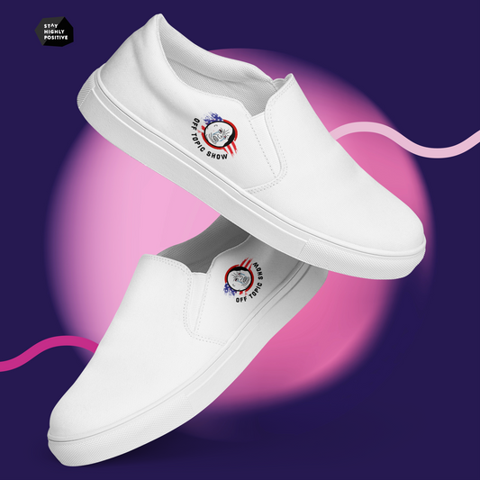 Signature Off Topic Show Men’s slip-on canvas shoes