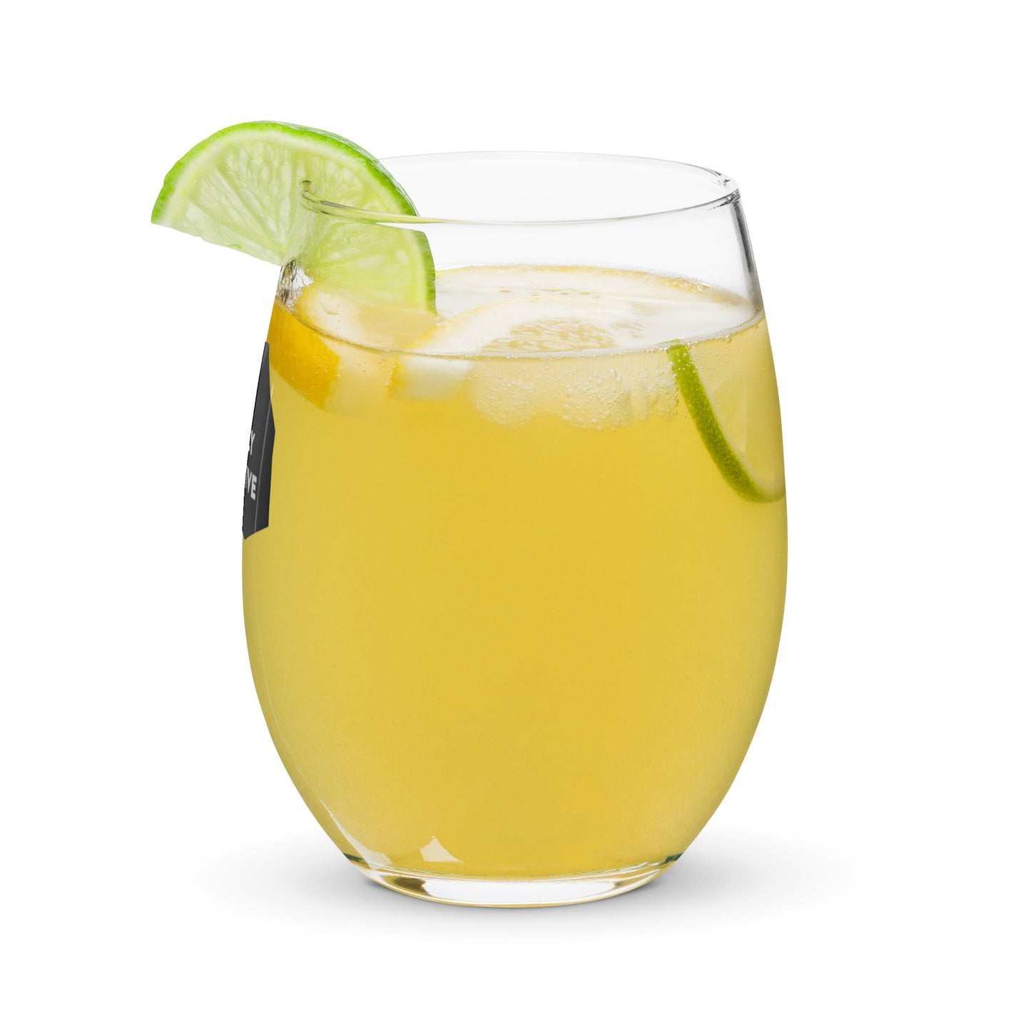 Stay Highly Positive Stemless wine glass
