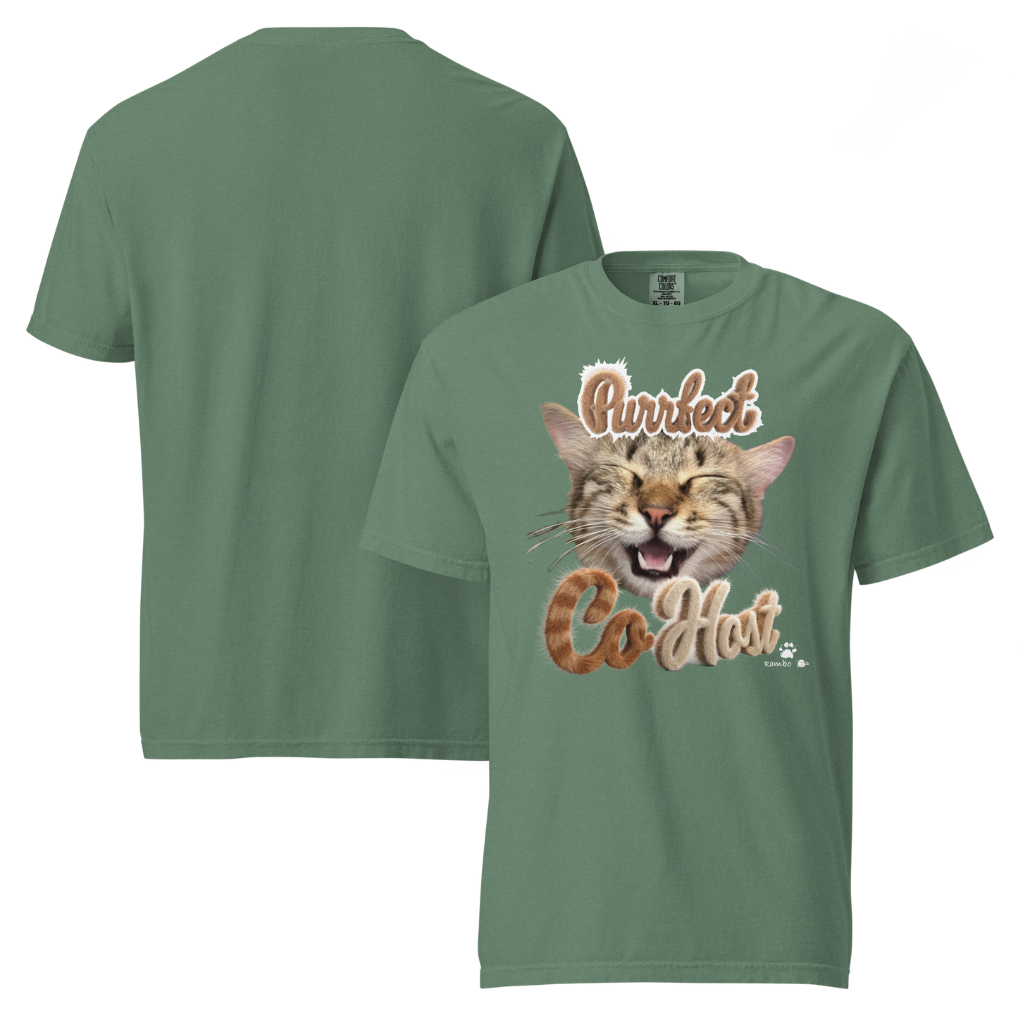 Rambo Purrfect CoHost T-Shirt Unisex garment-dyed heavyweight t-shirt