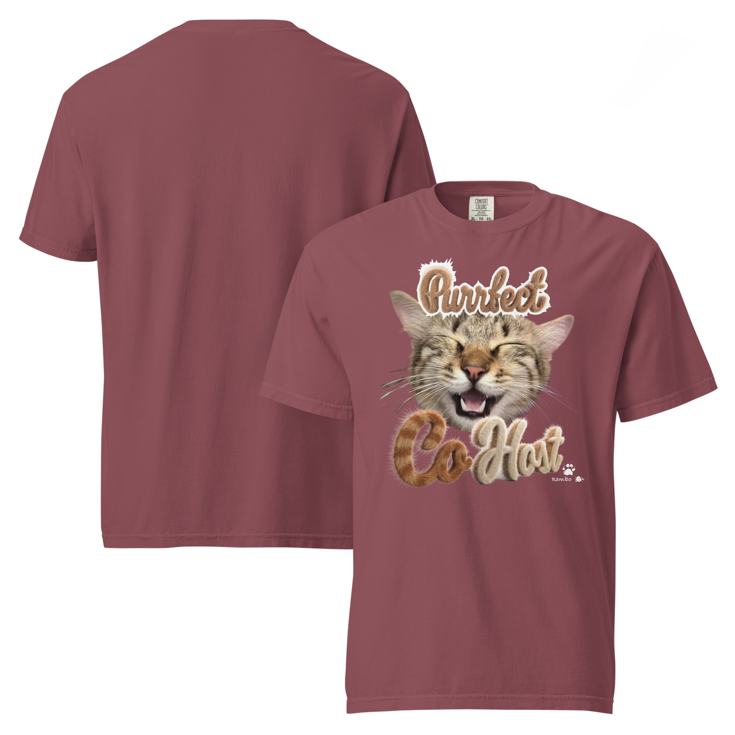 Rambo Purrfect CoHost T-Shirt Unisex garment-dyed heavyweight t-shirt