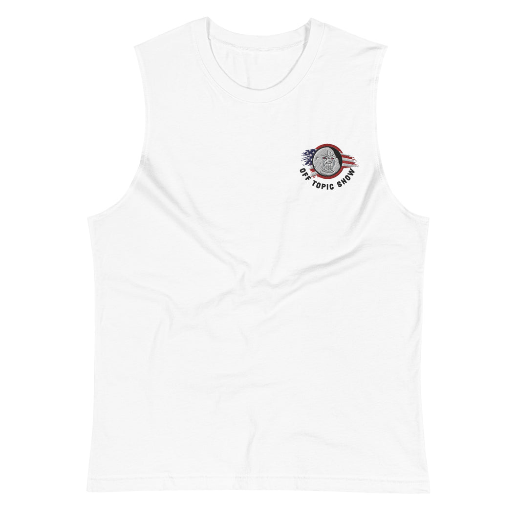 Off Topic Show Embroidered Muscle Shirt