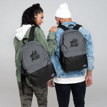 Load image into Gallery viewer, White Noize Signature Embroidered Champion Backpack
